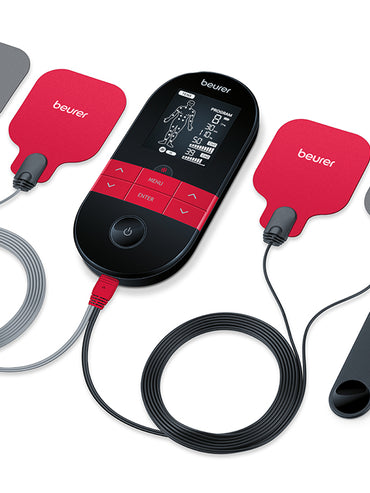 3-in-1 TENS & EMS Electrostimulation Unit with Heat Function, EM59 Pain Relief Device
