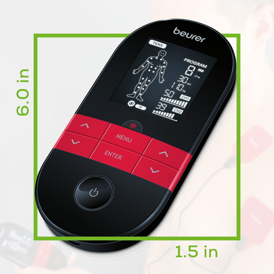 3-in-1 TENS/EMS Electrostimulation Unit with Heat Function, EM59