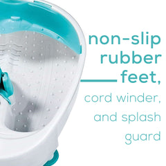 Beurer Relaxing Foot Spa Massager, FB13 non slip rubber feet cord winder and splash guard