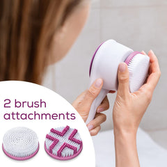 Beurer Exfoliating Cleansing Shower Brush, FC25 2 brush attachments 