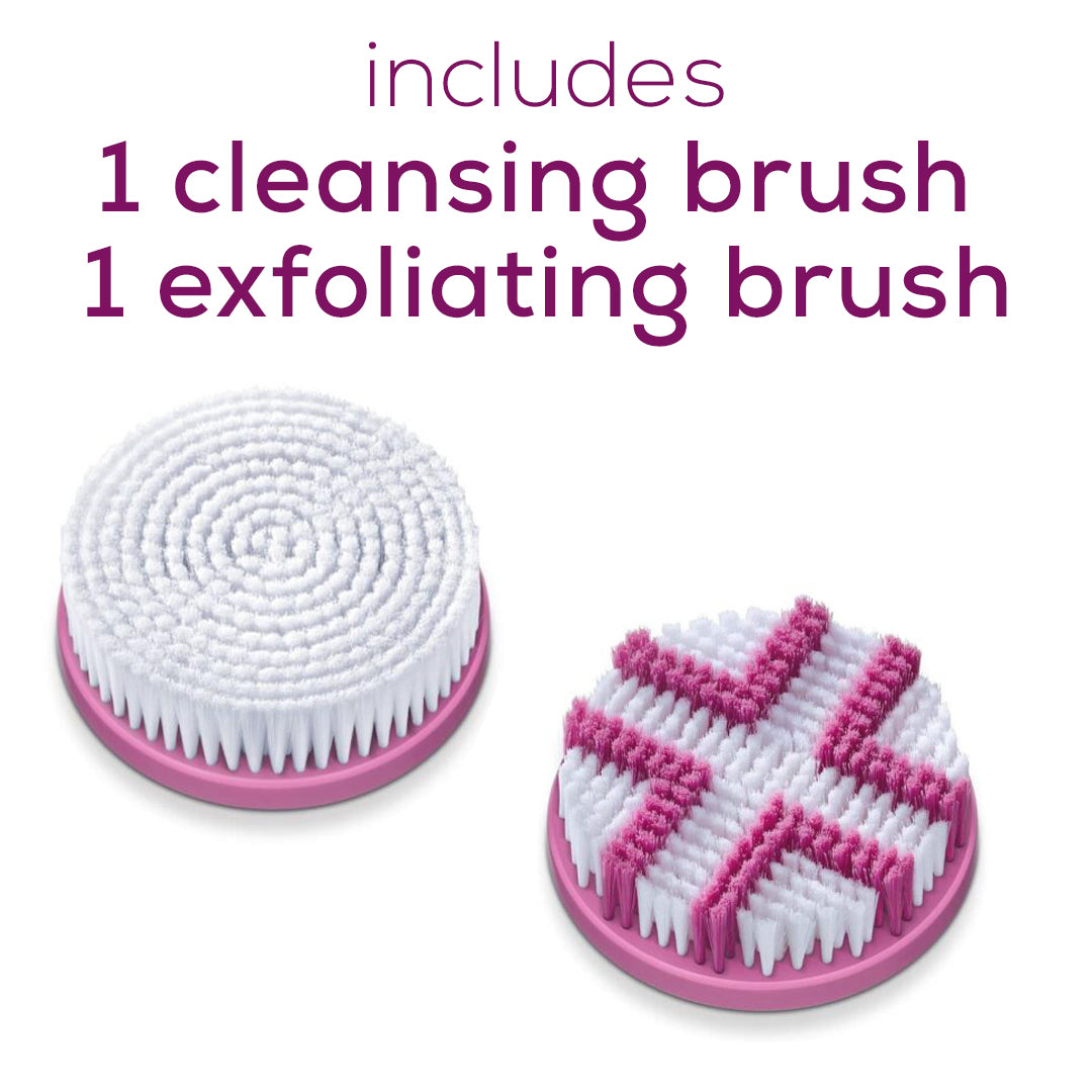 Beurer Exfoliating Cleansing Shower Brush, FC25 includes brushes