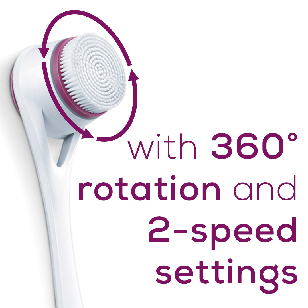 Beurer Exfoliating Cleansing Shower Brush, FC25 with 360 rotation and 2 speed settings