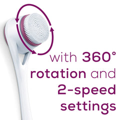 Beurer Exfoliating Cleansing Shower Brush, FC25 with 360 rotation and 2 speed settings