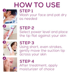 Beurer Microdermabrasion, FC76 how to use steps