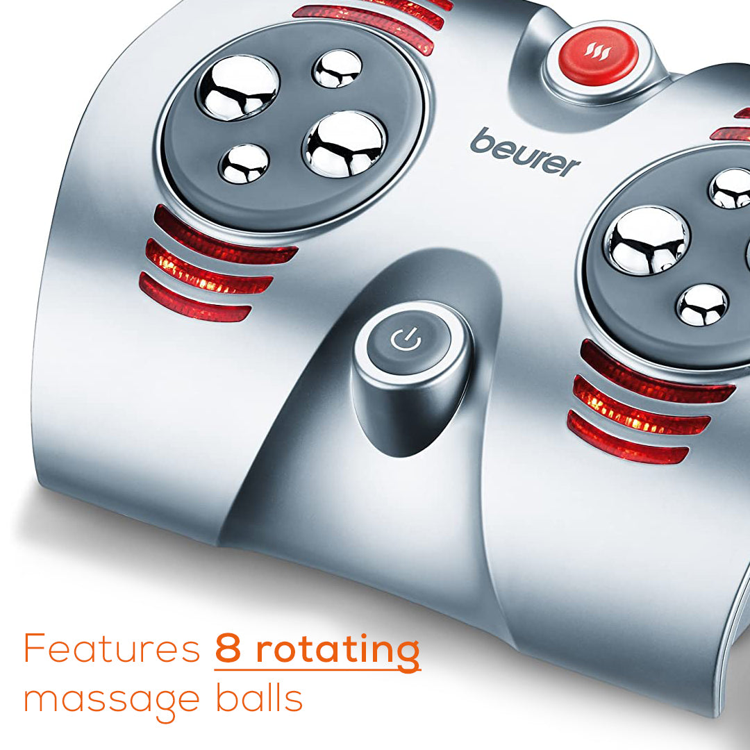 Beurer Shiatsu Foot Massager, FM38 features 8 rotating massage balls