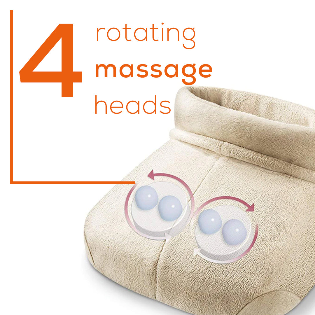 Beurer Shiatsu Foot Warming Deep Tissue Massager, with Optional Heat, Soft and Cozy, FWM50 Beurer Shiatsu Foot Warming Deep Tissue Massager, with Optional Heat, Soft and Cozy, FWM50
