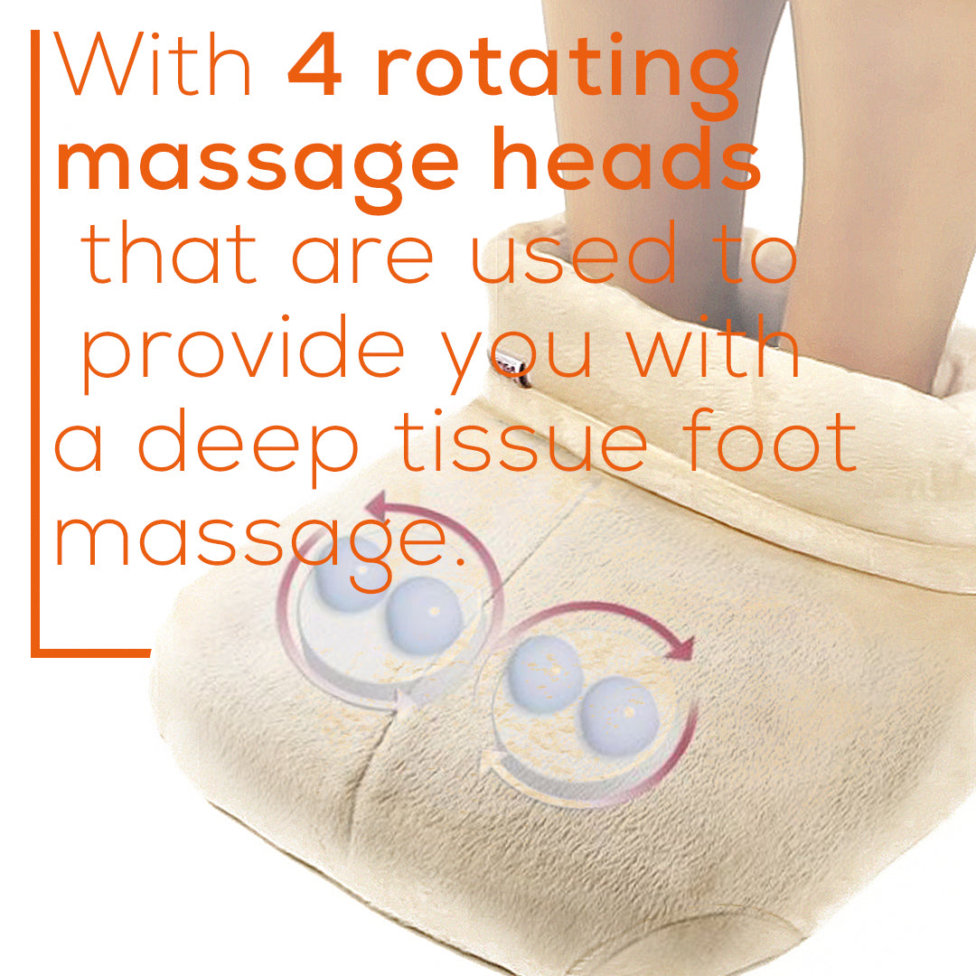 Beurer Shiatsu Foot Warming Deep Tissue Massager, with Optional Heat, Soft and Cozy, FWM50 Beurer Shiatsu Foot Warming Deep Tissue Massager, with Optional Heat, Soft and Cozy, FWM50
