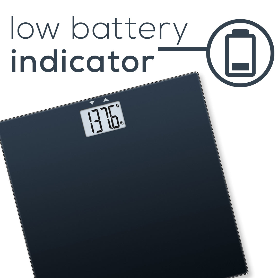 Beurer Digital Bluetooth Scale, GS435B low battery indicator