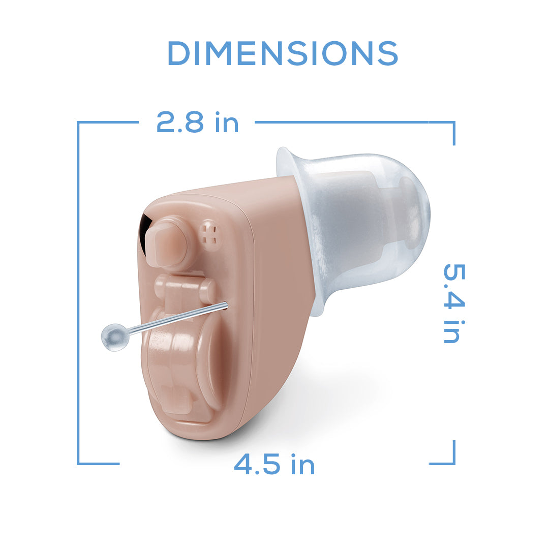 Beurer HA60 Single Digital Hearing Amplifier dimensions