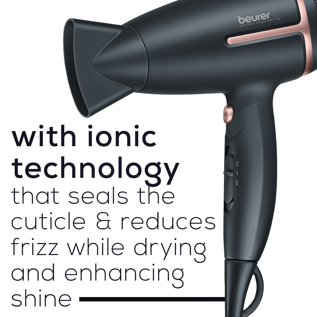 Travel Ionic Hair Dryer, HC25 – Beurer North America