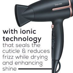 Beurer Ionic Travel Dryer, HC25 with ionic  tehcnology