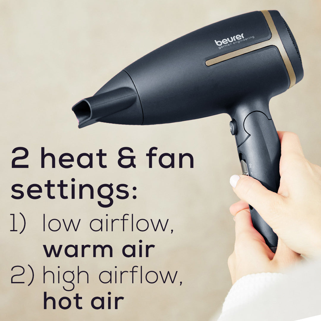 Travel Ionic Hair Dryer, HC25 – Beurer North America