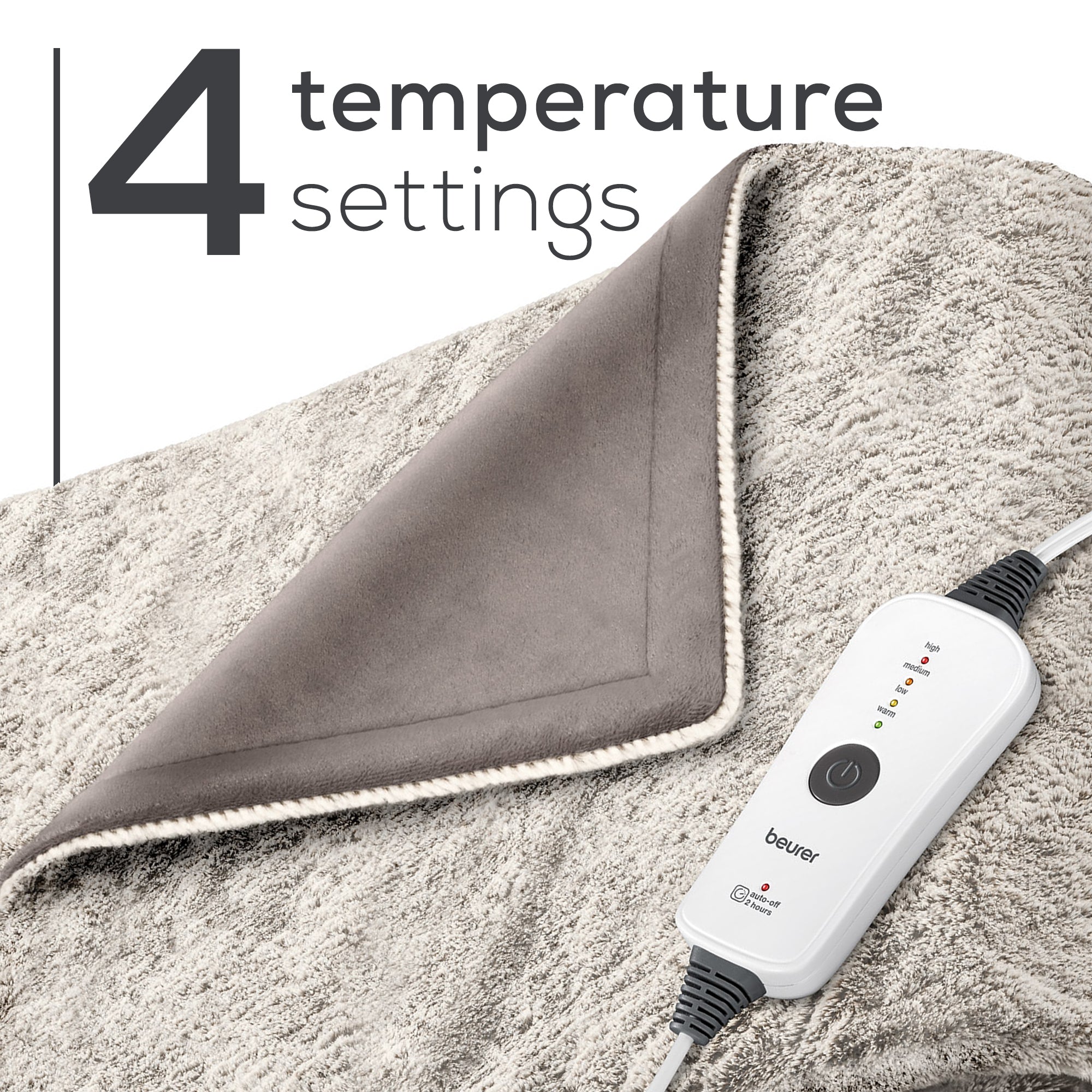 Nordic Lux Faux Fur Heated Electric Blanket, HD71N