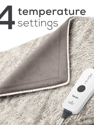Beurer Nordic Lux Manta eléctrica calefactora de piel sintética, HD71N 
