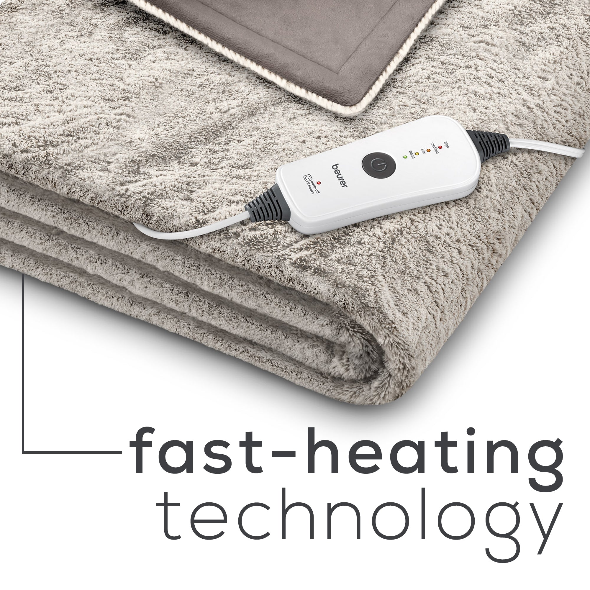 Nordic Lux Faux Fur Heated Electric Blanket, HD71N — Beurer North America