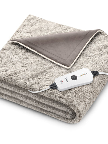 Beurer Nordic Lux Manta eléctrica calefactora de piel sintética, HD71N 