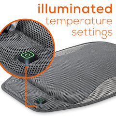 Beurer Portable Wireless Heated Seat Cushion HK47 illuminated temperature settings