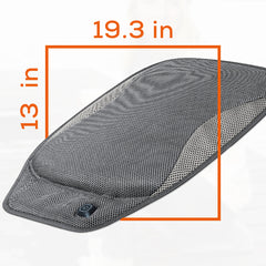 Beurer Portable Wireless Heated Seat Cushion HK47 size dimensions