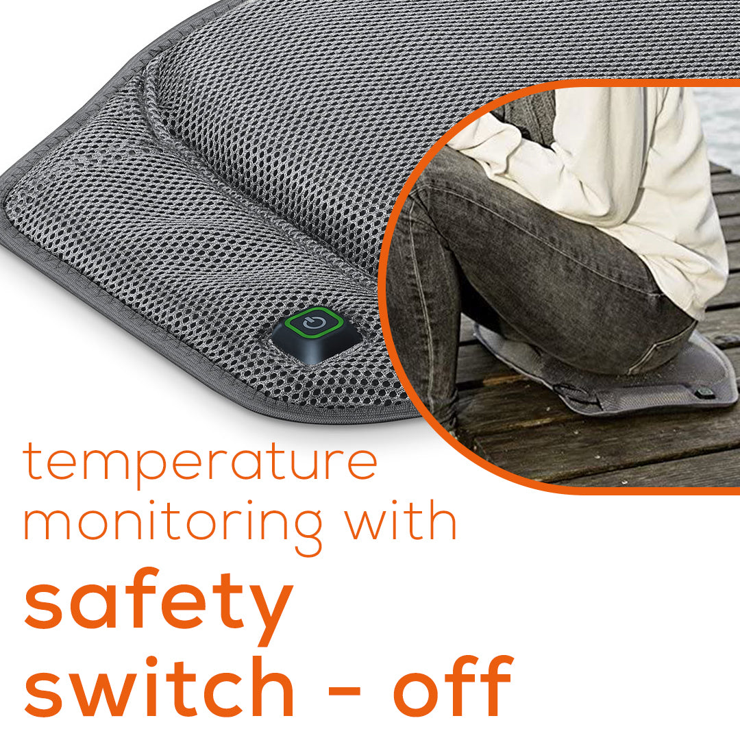Beurer Portable Wireless Heated Seat Cushion HK47 temperature monitoring 