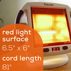 Beurer Infrared Heat Lamp, IL50/IL51 red light surface