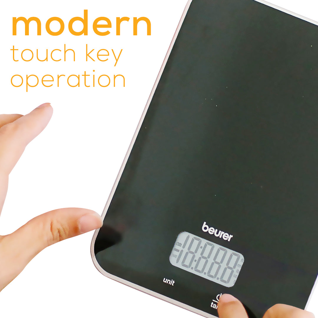 Beurer KS19 Multi-Function Digital Kitchen Scale modern touch key operation