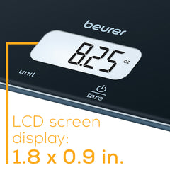 Beurer KS19 Multi-Function Digital Kitchen Scale lcd screen display