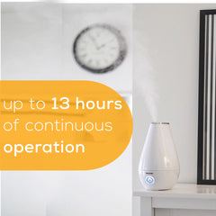 up to 13 hours of continuous operation Beurer 2 in 1 oil diffuser and humidifier LB37