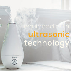 Beurer 2 in 1 oil diffuser and humidifier LB37 comes equipped with ultrasonic technology