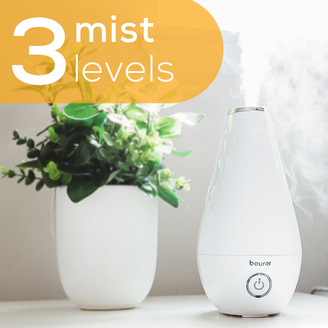 3 mist levels Beurer 2 in 1 oil diffuser and humidifier LB37