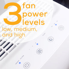 Beurer LR210 Air Purifier three fan power levels low medium and high