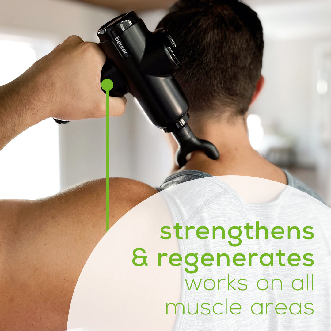 Beurer MG99 Mini Massage Gun strengthens and regenerates