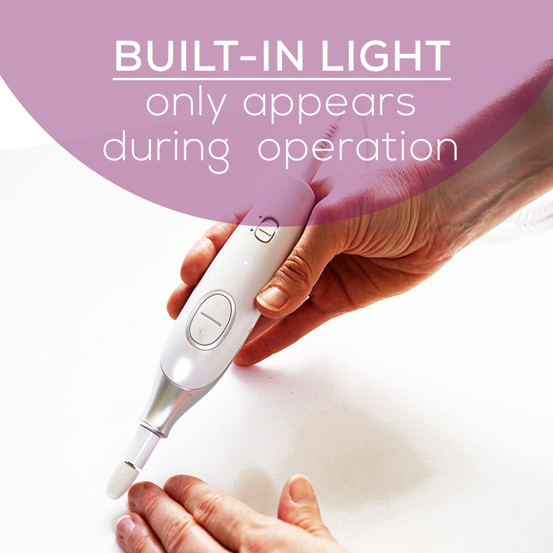 built in light that only appears during use MP42 mani pedi by beurer