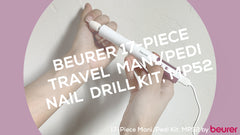 Beurer 17-piece Travel Professional Manicure & Pedicure Nail Drill Kit, MP52