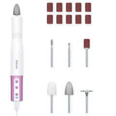 17-piece Travel Professional Manicure & Pedicure Nail Drill Kit, MP52