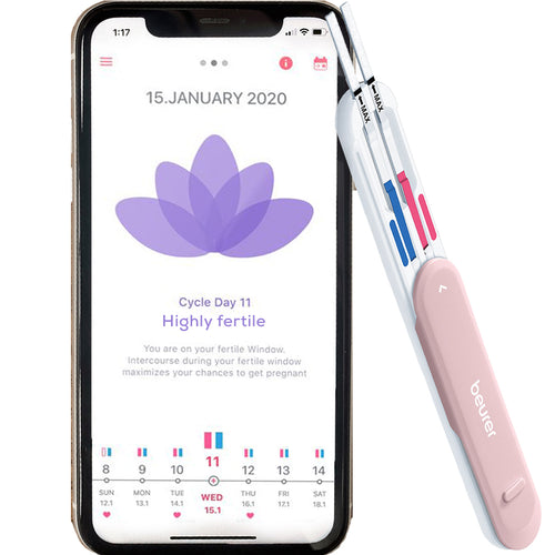 the pearl fertility kit by beurer track your homones and create a personalized profile with pearl by beurer app