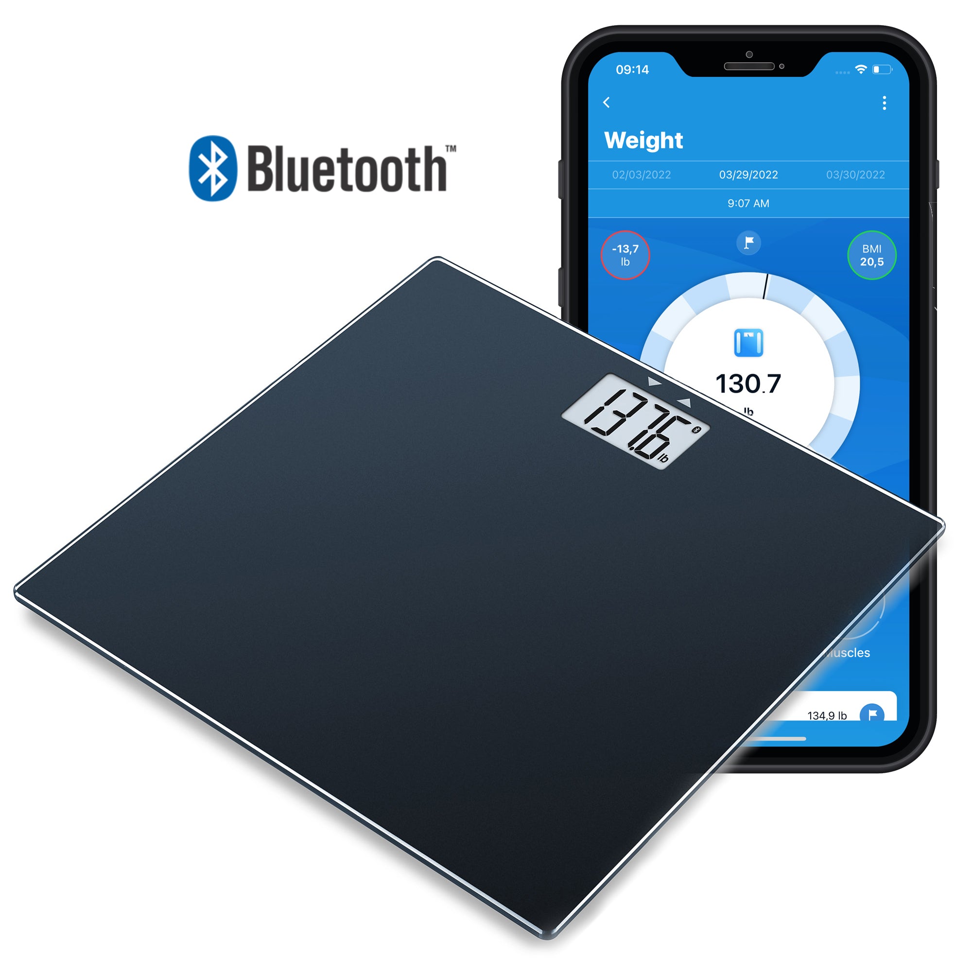 Báscula digital Bluetooth Beurer, GS435B