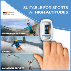 Beurer PO30 Fingertip Pulse Oximeter suitable for sports at high altitudes 
