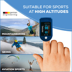 Beurer PO50 Fingertip Pulse Oximeter  suitable for sports at high altitudes