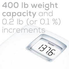 Beurer PS25 Personal Bathroom Scale 400 weight capacity