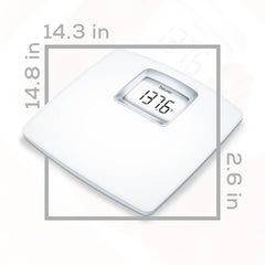 Beurer PS25 Personal Bathroom Scale dimensions