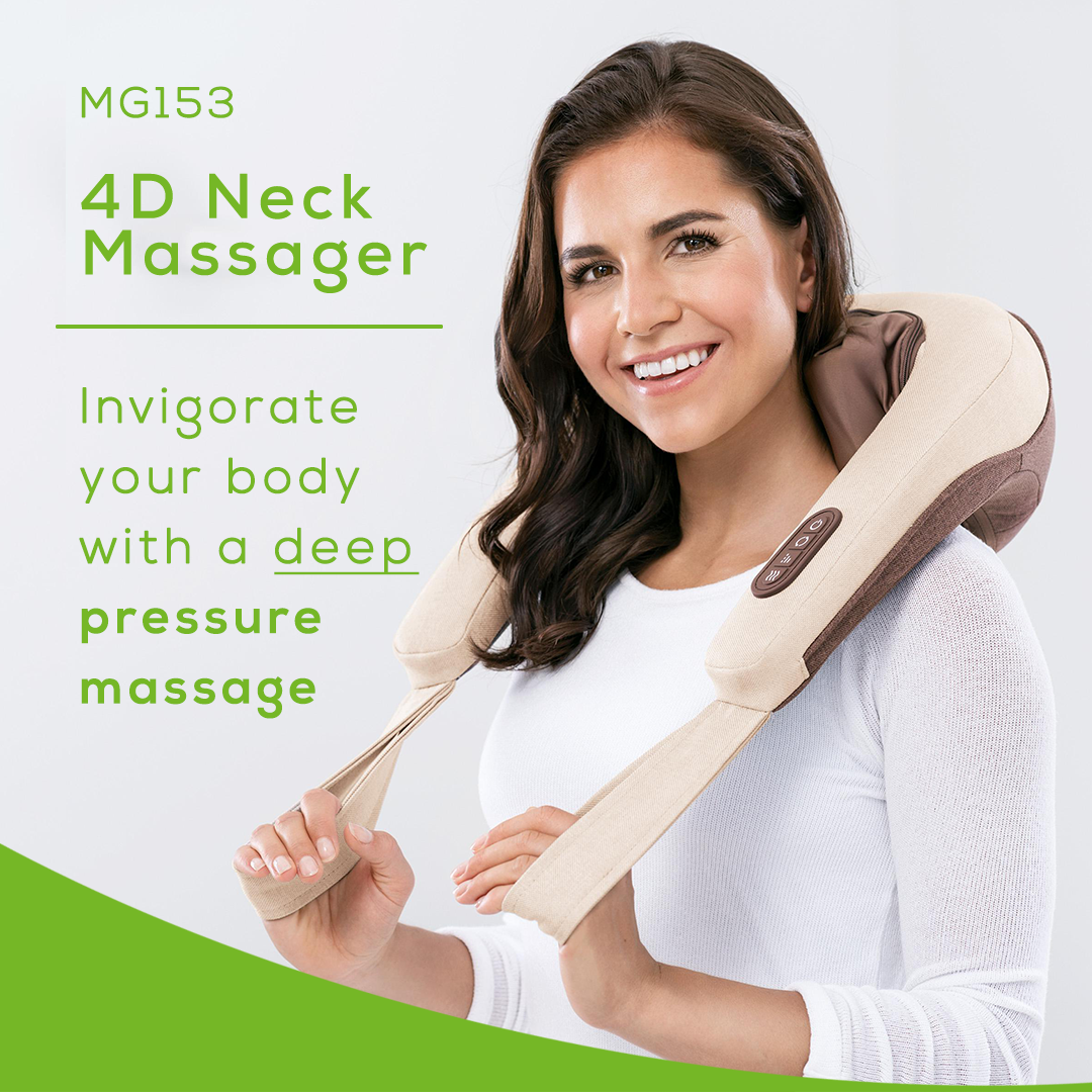 Neck Massager for Neck Pain Relief, 4D Deep Kneading Massagers