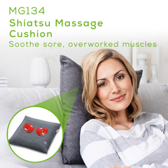 Beurer MG134 Shiatsu Massage Cushion Massager soothes overworked muscles