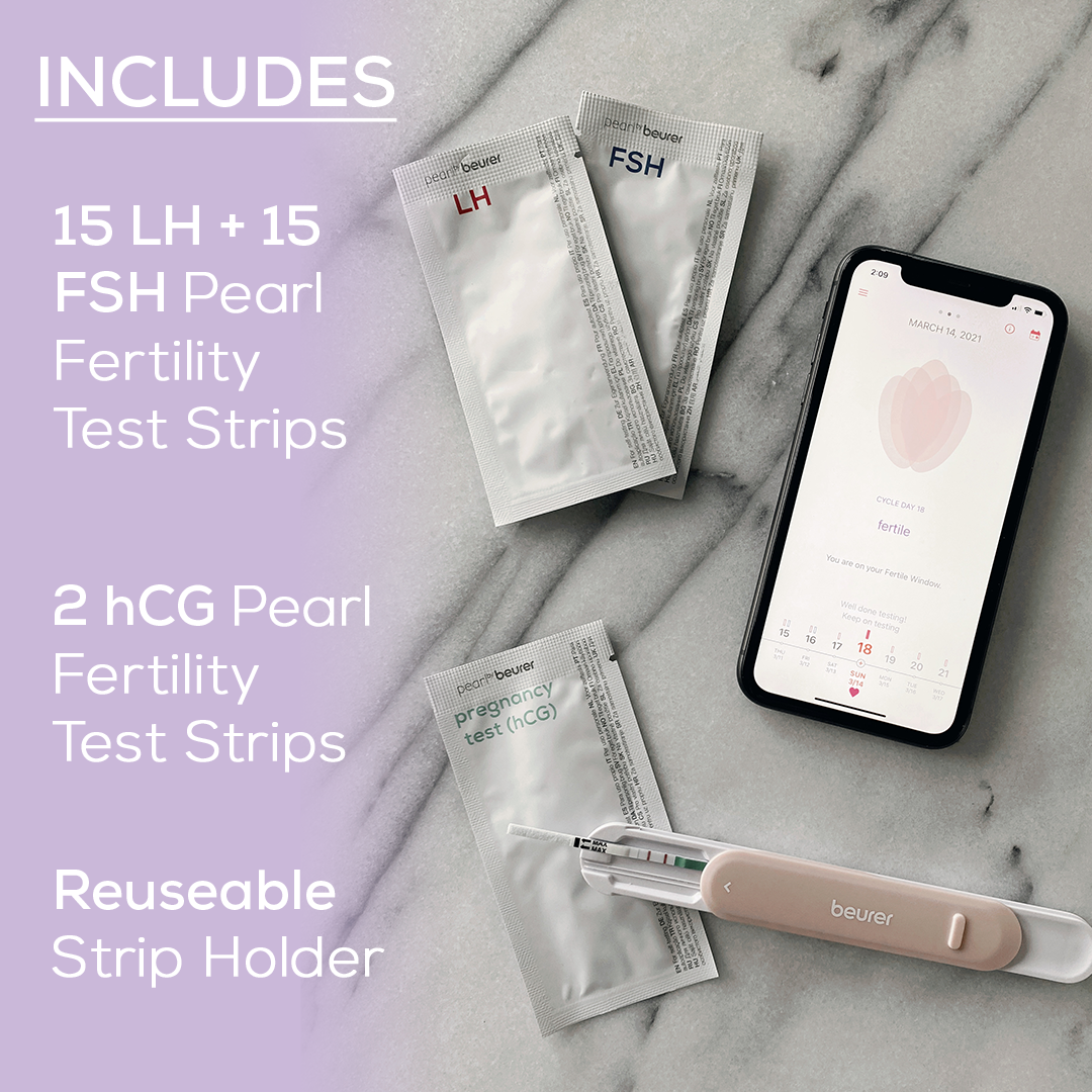 whats included in  the pearl fertility kit by beurer