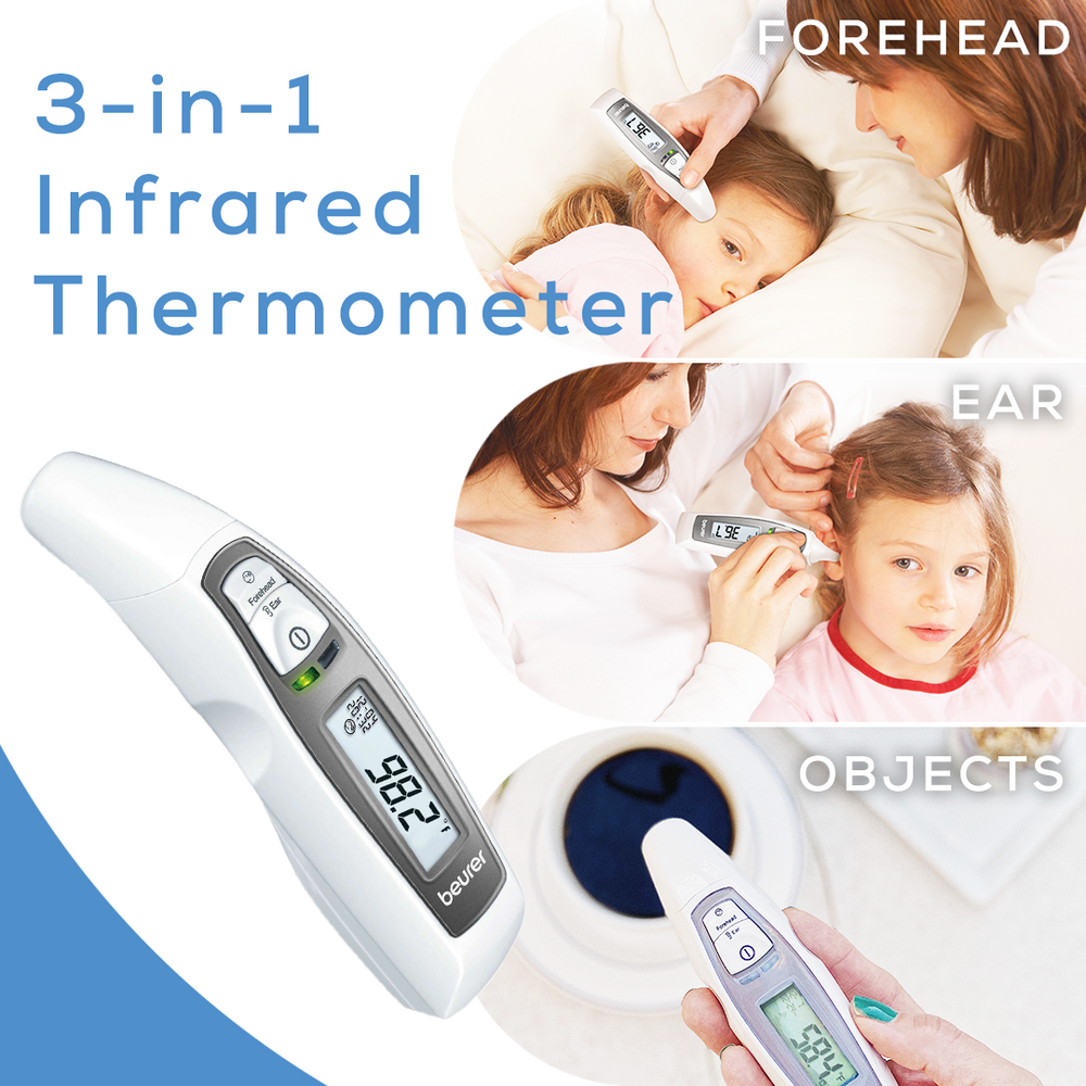 Caring Mill by Beurer Multi-Function Infrared Thermometer, FT65CM