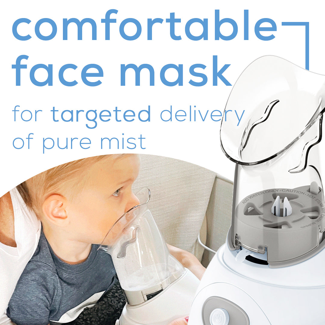 Beurer Steam Inhaler, SI30 comfortable face masks for targeted delivery of pure mist 