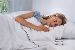 Beurer SL15 Dreamsound Sleep Machine in use while sleeping