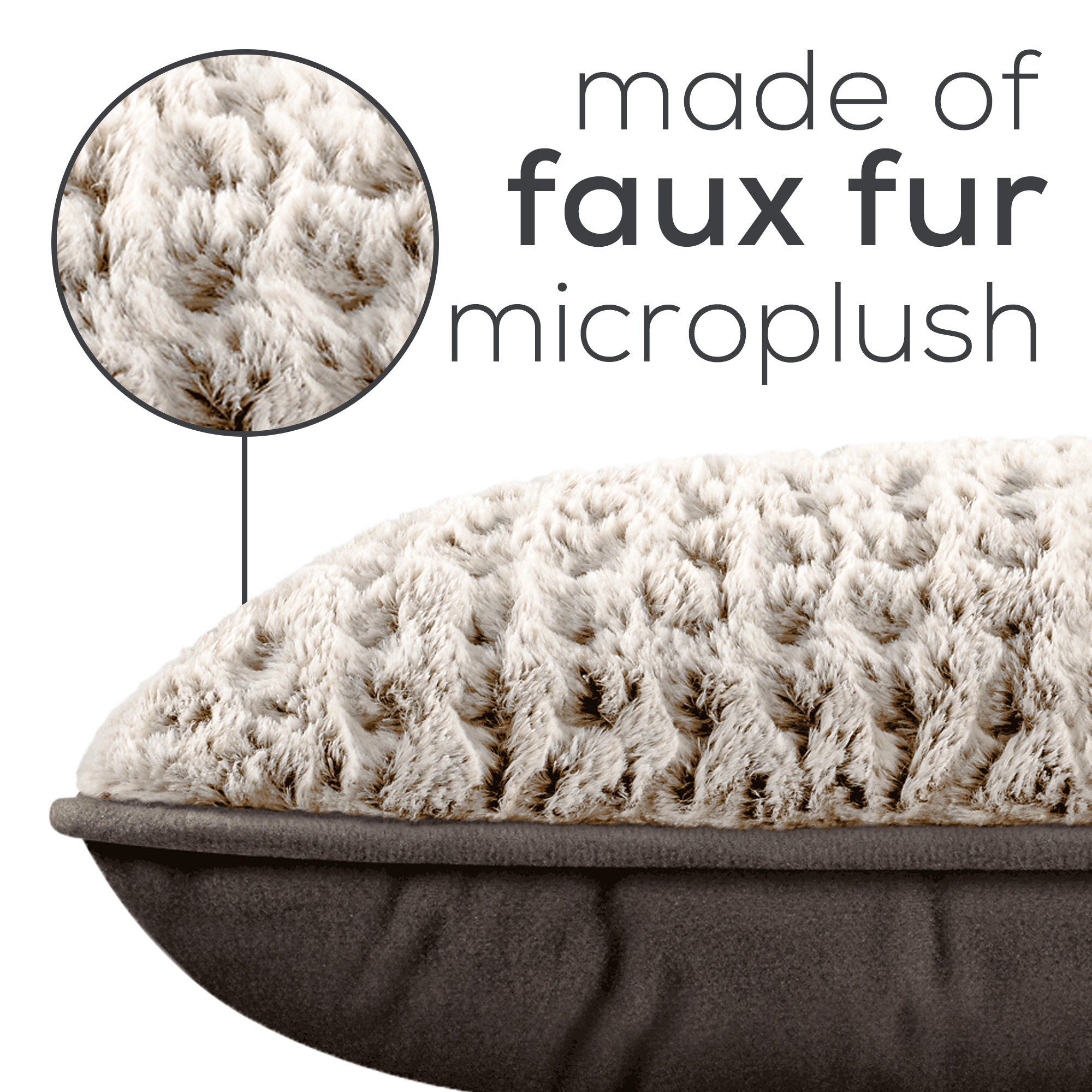 Beurer Nordic Line Faux Fur Heated Pillow, UHP48N made of faux fur
