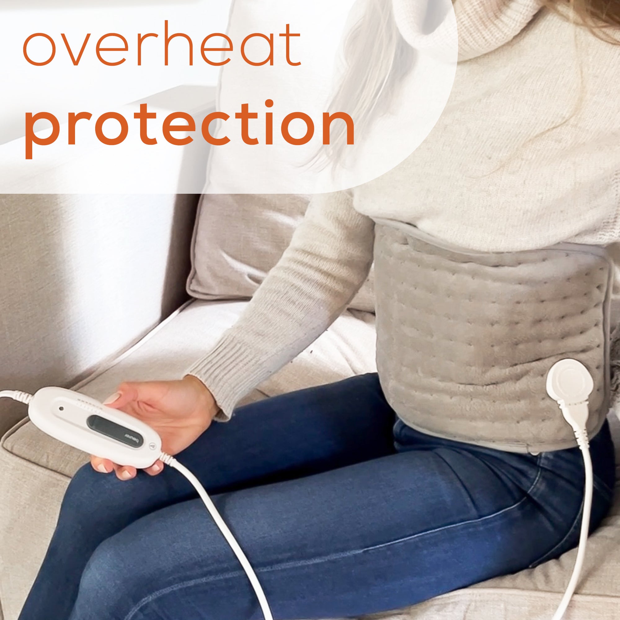 Beurer Lumbar & Abdominal Heating Pad, UHP49 overheat protection