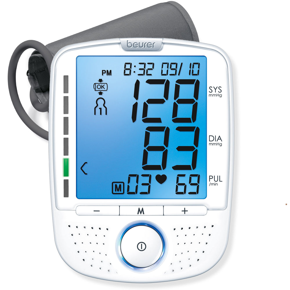  Beurer BM55 Blood Pressure Machine – XL Backlit Display,  Arrhythmia Alarm, Portable Storage Kit, 2 Users, Automatic Blood Pressure  Cuff, Resting Indicator – Blood Pressure Monitor Batteries Included :  Health & Household