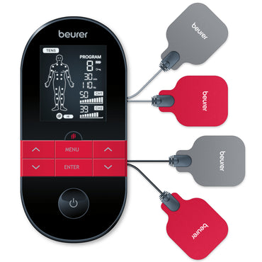 Beurer 3-in-1 TENS/EMS Electrostimulation Unit with Heat Function, EM59